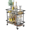 Heavy Duty Rolling Bar Cart Kitchen Cart