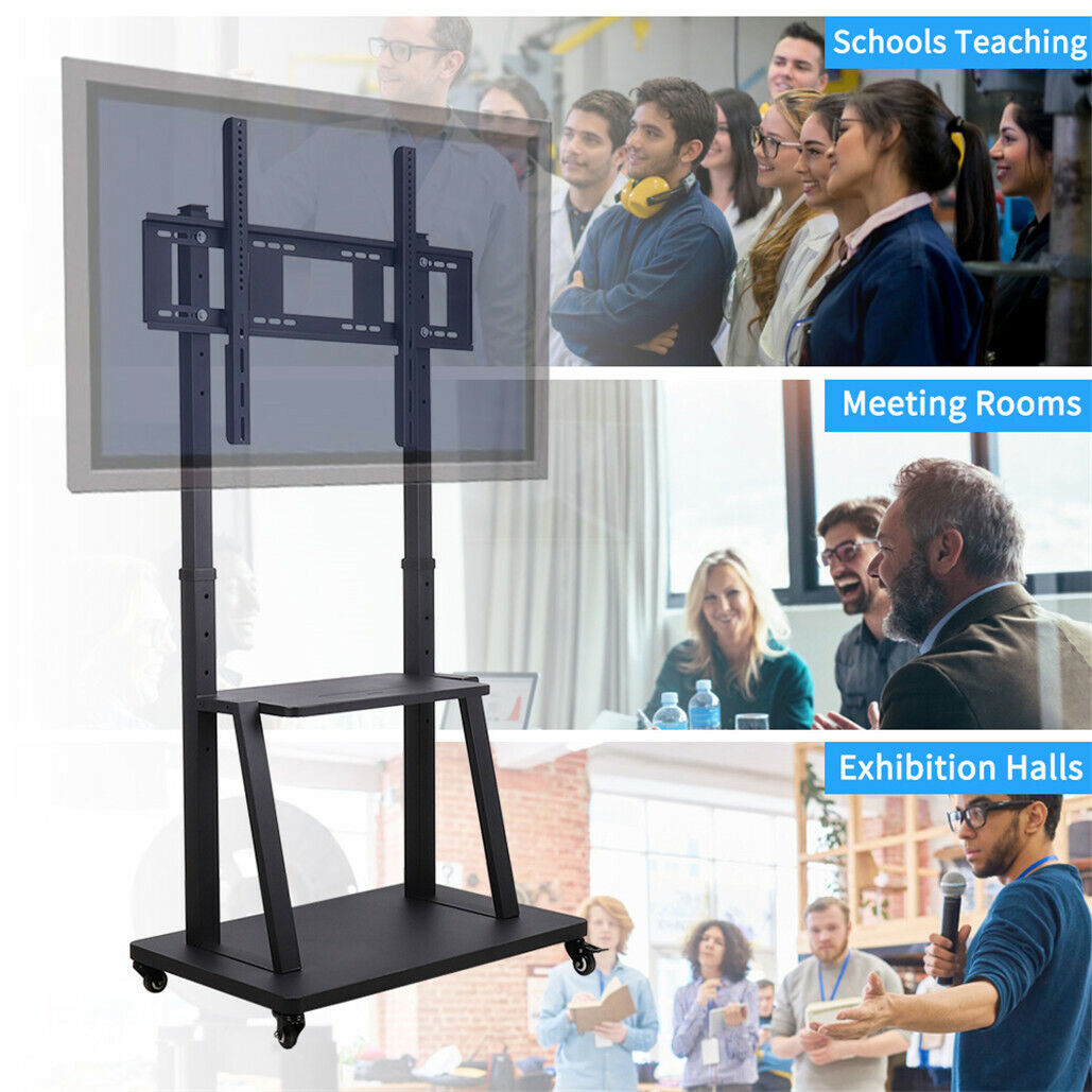 100" Rolling/Mobile TV Cart TV Floor Stand