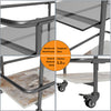 Heavy Duty Rolling Bar Cart Kitchen Cart