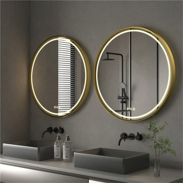 Light up mirror deals circle