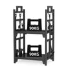 Double Layer Rustproof Wrought Iron Firewood Rack-