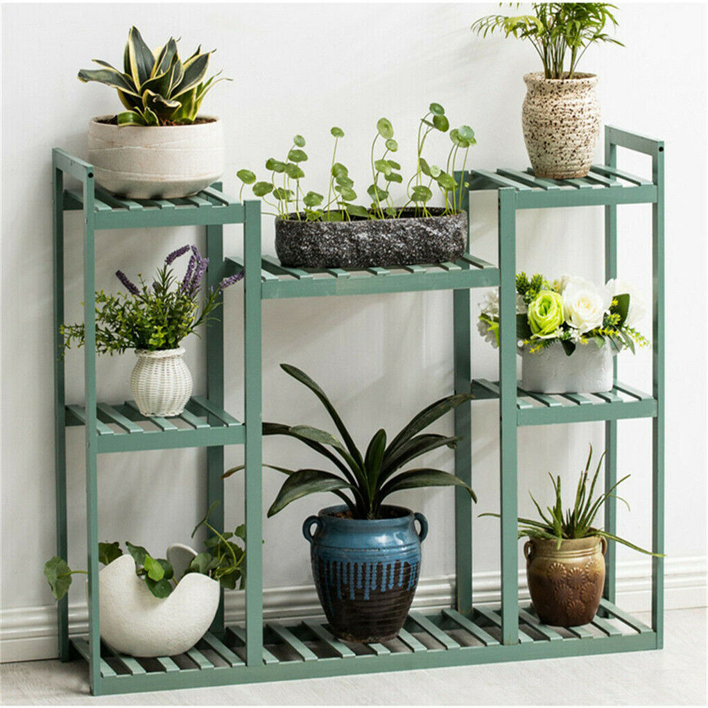 Widen Brighten 8-Layer Bamboo Plant Stand-