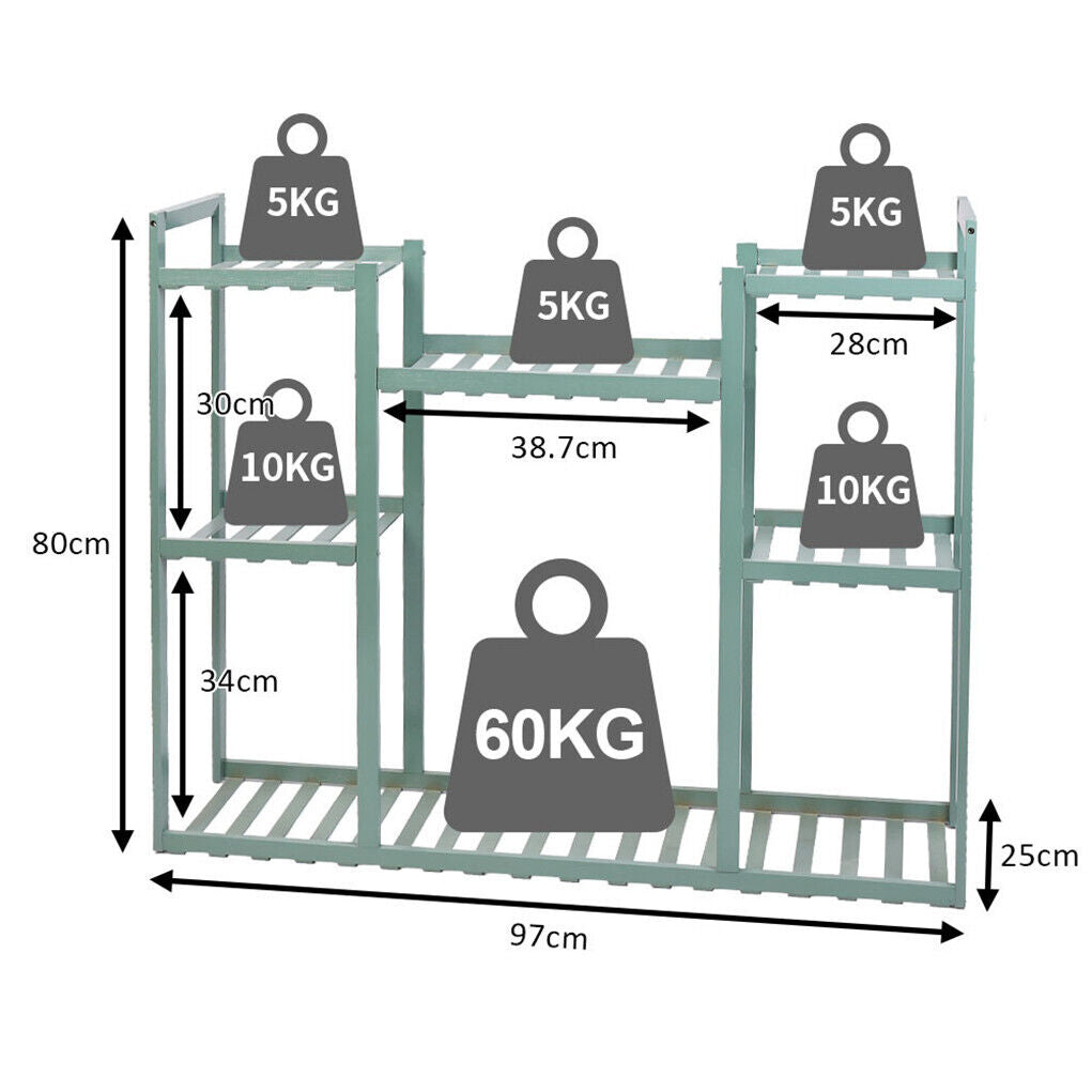 Widen Brighten 8-Layer Bamboo Plant Stand-