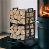 Double Layer Rustproof Wrought Iron Firewood Rack-