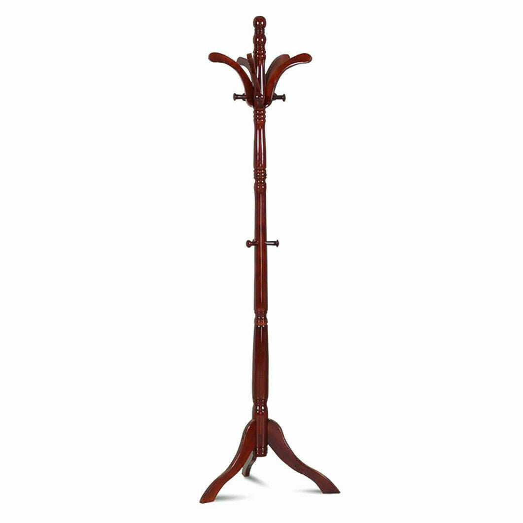 Wooden Coat, Hat, Bag Rack Stand