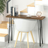 Super Thick Wood Console Table with 4 Stylish Metal Legs