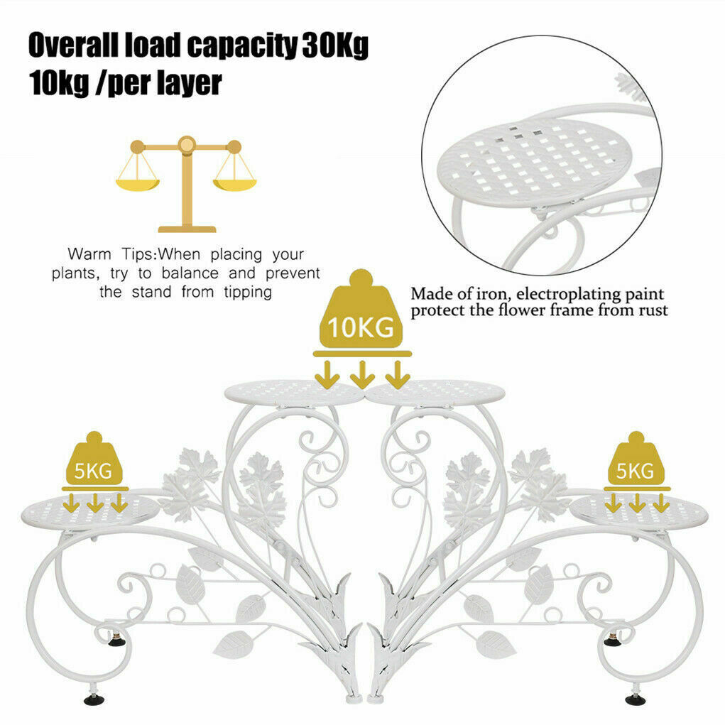 Metal Heart Shape Plant Stand Rack